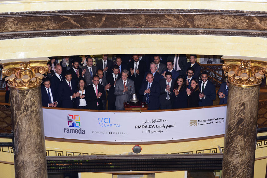Rameda begins trading on the Egyptian Exchange.
